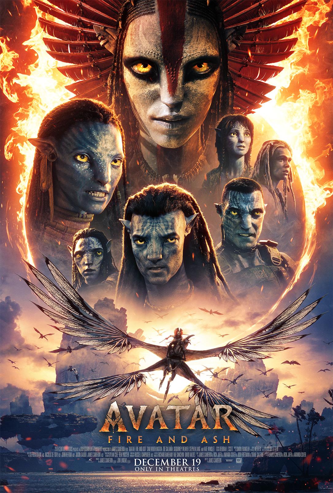Avatar: Fire and Ash 2025 Hindi poster